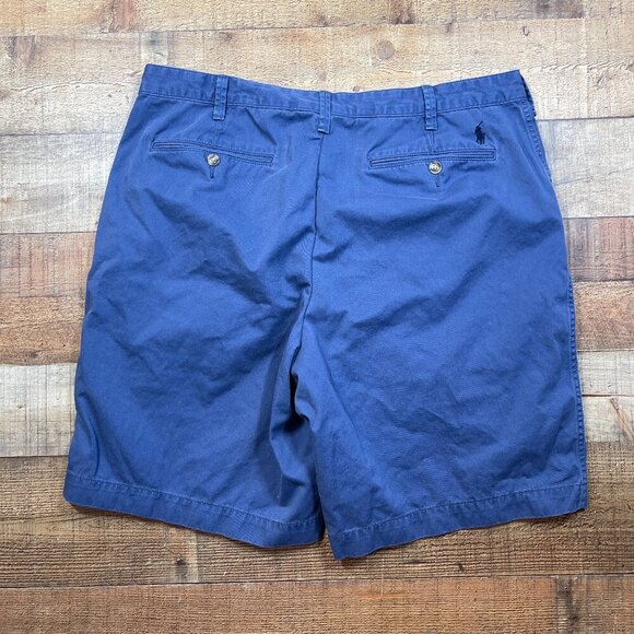 Men's Polo Blue Relaxed Fit Shorts size 38 - Picture 3 of 5